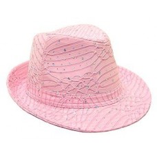 Fedora Hats – 12 PCS W/ Beads - HT-5772PK